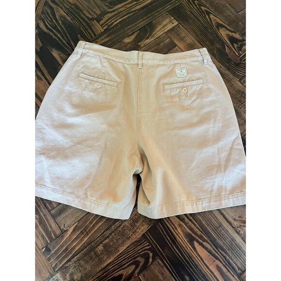 Lauren Ralph Lauren Shorts Womens 10 Khaki Safari Hong Kong 80s 90s Y2K Grunge - Picture 3 of 8